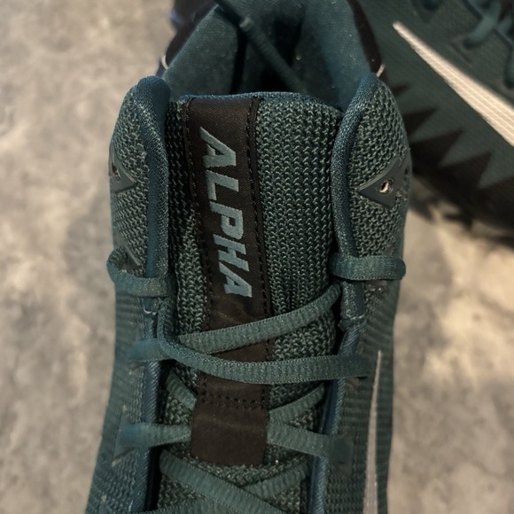 Nike Alpha Menace Pro TD‎ PF Mid Black / Green 915414 Men's Size 14.5 New - Picture 5 of 6